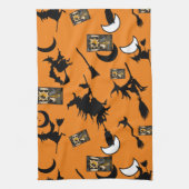 Hexenzauberer Schwarzmeerkatze Geschirrtuch (Vertikal)