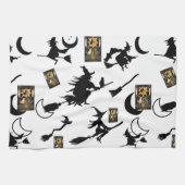 Hexenzauberer Schwarzmeerkatze Geschirrtuch (Horizontal)