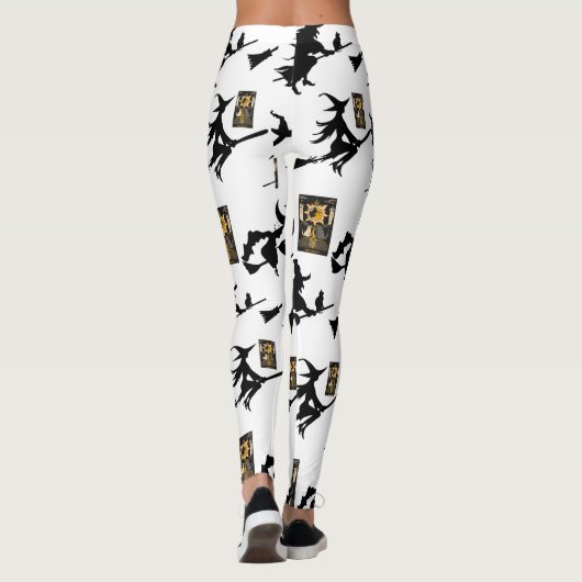 Hexenzauberer Schwarzmeerkatze Leggings (Rückseite)