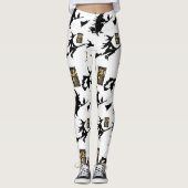 Hexenzauberer Schwarzmeerkatze Leggings (Vorderseite)