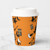 Hexenzauberer Schwarzmeerkatze Pappbecher (Links)