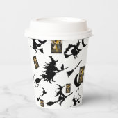 Hexenzauberer Schwarzmeerkatze Pappbecher (Vorderseite)