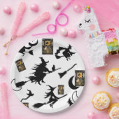 Hexenzauberer Schwarzmeerkatze Pappteller (Party)