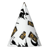 Hexenzauberer Schwarzmeerkatze Partyhütchen (Rückseite)