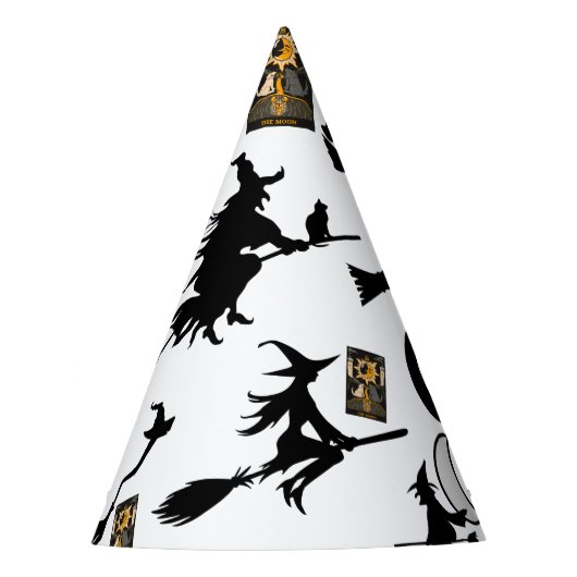 Hexenzauberer Schwarzmeerkatze Partyhütchen (Vorderseite)