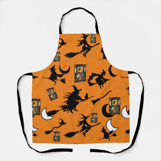 Hexenzauberer Schwarzmeerkatze Schürze (Vorderseite)