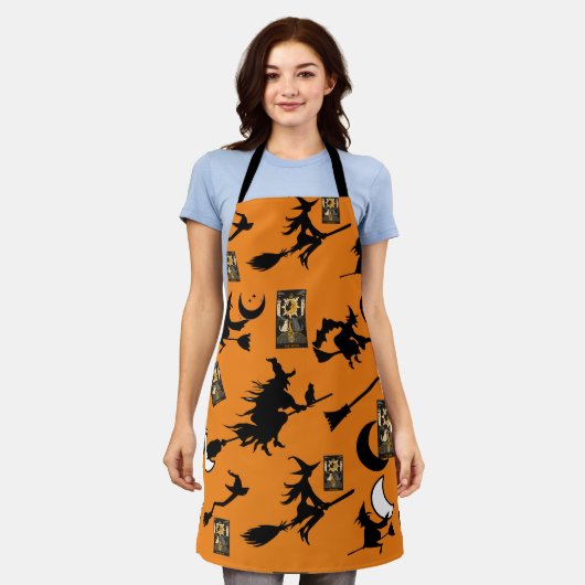 Hexenzauberer Schwarzmeerkatze Schürze (Getragen)