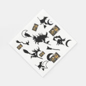 Hexenzauberer Schwarzmeerkatze Serviette (Ecke)