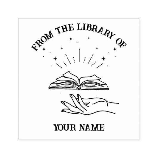 Hexenzauberhand aus der Bibliothek des Buches Gummistempel (Prägung)