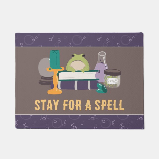 Hexenzauberschuss Halloween Fußmatte (Vorderseite)