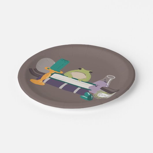 Hexenzauberschuss Halloween Pappteller (Schrägansicht)