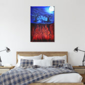 Hexenzeit, zwischen Himmel und Hölle Leinwanddruck (Insitu (Schlafzimmer))