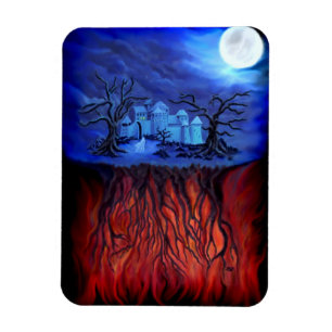 Hexenzeit, zwischen Himmel und Hölle Magnet