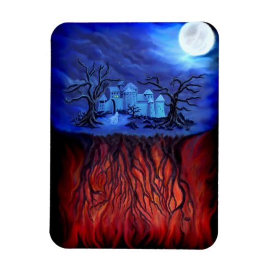 Hexenzeit, zwischen Himmel und Hölle Magnet (Vertikal)