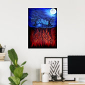 Hexenzeit, zwischen Himmel und Hölle Poster (Heimbüro)