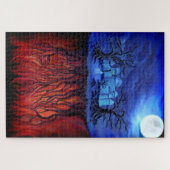 Hexenzeit, zwischen Himmel und Hölle Puzzle (Horizontal)