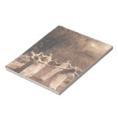 Hexenzirkel Vintage Frauen tanzen Notizblock (Rotiert)