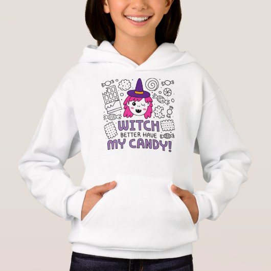 Hexenzitat Hoodie (Vorderseite)