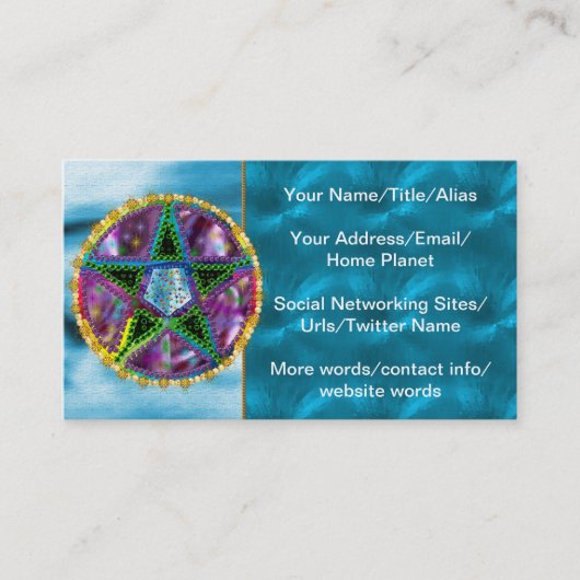 HexePentagram Visitenkarte (Vorderseite)