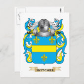 Hexer-Familienwappen (Wappen) Postkarte (Vorne/Hinten)