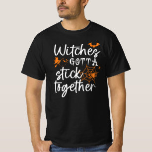 Hexer müssen schnell zusammen lustiges Halloween-G T-Shirt