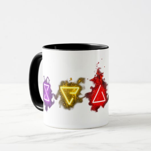 Hexer-Zeichen-Tasse Tasse (Vorderseite Links)