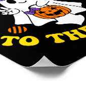 Hexerei auf den Candy Funny Witch Pumpkin Hallow Poster (Ecke)