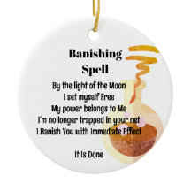 Hexerei Banishing Zauberspruch Zaubertrank weiß