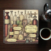 Hexerei Dark Academia Tränenflaschen, Personalisie Notizblock