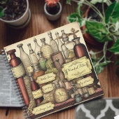 Hexerei Dark Academia Tränenflaschen, Personalisie Notizblock