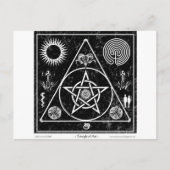 Hexerei: Das Dreieck der Kunst Postkarte (Vorderseite)
