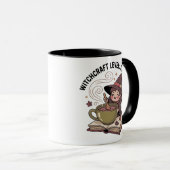 Hexerei-Ebene: Steeping — Gemütliche TeeHexe Tasse (VorderseiteRechts)