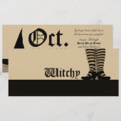 Hexerei Einladungen (Vorne/Hinten)