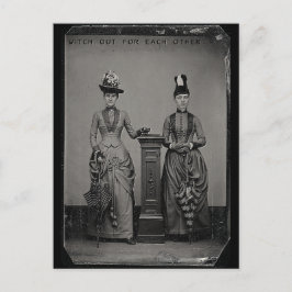 Hexerei für einander postkarte