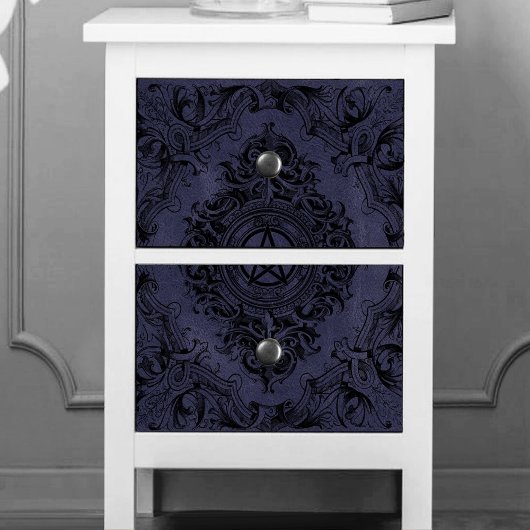 Hexerei Geblüht | Dusty Lila Fantasy Pentagramm Seidenpapier