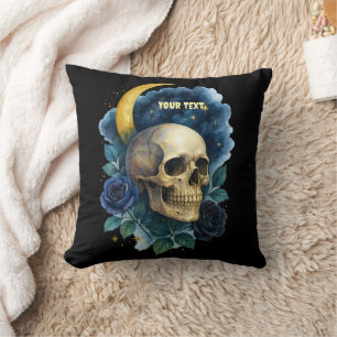Hexerei Gothic Floral Halloween Creepy Kissen