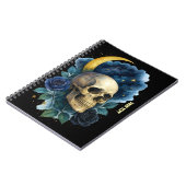 Hexerei Gothic Floral Halloween Creepy Notizblock (Linke Seite)