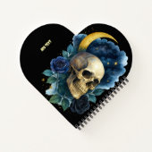 Hexerei Gothic Floral Halloween Creepy Notizblock (Rückseite)