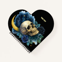 Hexerei Gothic Floral Halloween Creepy Notizblock