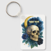 Hexerei Gothic Floral Halloween Creepy Schlüsselanhänger (Vorderseite)