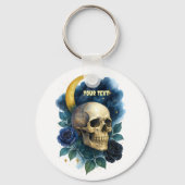 Hexerei Gothic Floral Halloween Creepy Schlüsselanhänger (Vorderseite)
