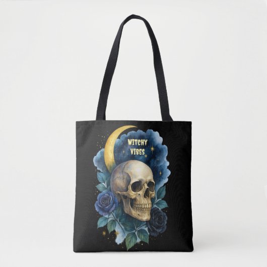Hexerei Gothic Floral Halloween Creepy Tasche (Vorderseite)