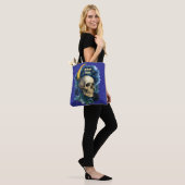 Hexerei Gothic Floral Halloween Creepy Tasche (Am Model)
