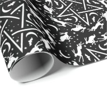 Hexerei Gothic Pagan Hares Pentagramme und Monde