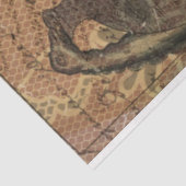 Hexerei Halloween Black Yellow Rose Ephemera Seidenpapier (Ausschnitt)