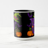 Hexerei Halloween Initial "F"-Tasse Tasse (Zentrum)