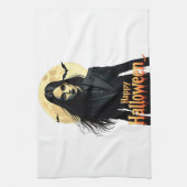 Hexerei Halloween Night Geschirrtuch (Vertikal)