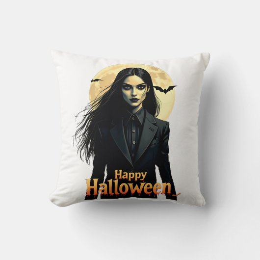 Hexerei Halloween Night Kissen (Vorderseite)