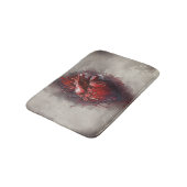 Hexerei | Herz mit Tropfen an Rotblutungen und Gol Badematte (Schrägansicht)