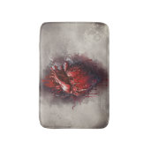 Hexerei | Herz mit Tropfen an Rotblutungen und Gol Badematte (Vorderseite Vertikal)